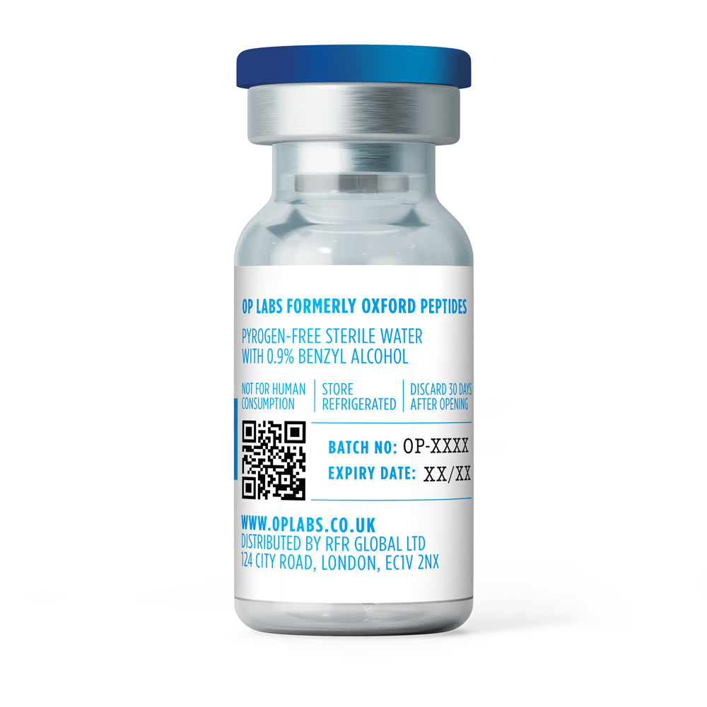 OP Labs Bacteriostatic Water 10ml sterile diluent for reconstitution in glass vial